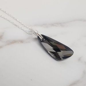 ⭐Sterling Silver Necklace SilverNight Wing Crystal